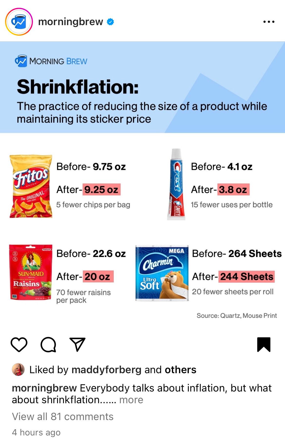 Shrinkflation