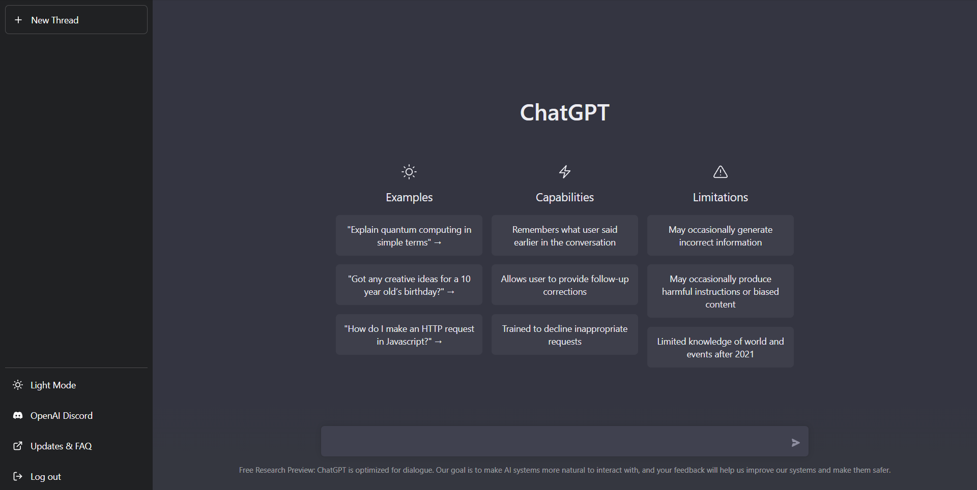 ChatGPT pro version preview