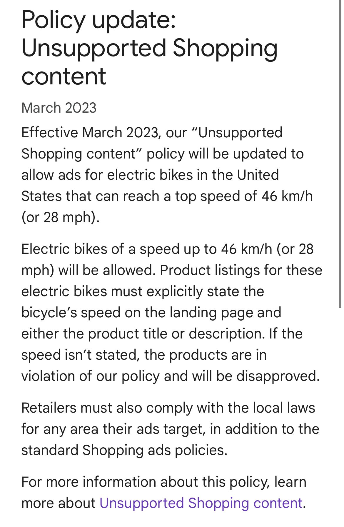 Electric bikes ads