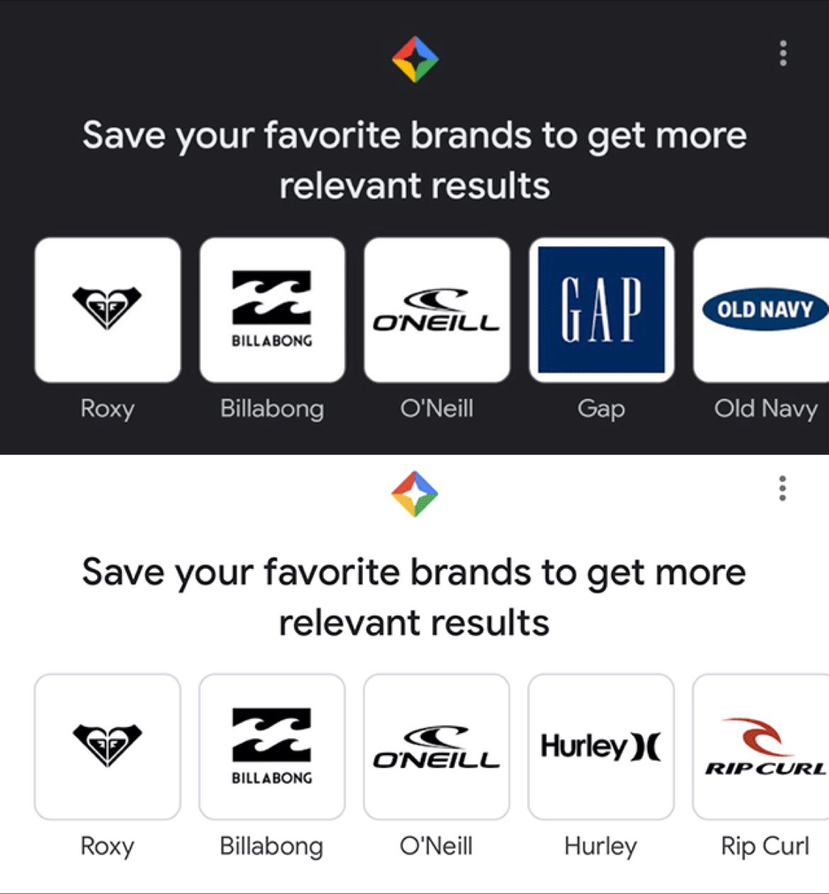 Personalized shopping results