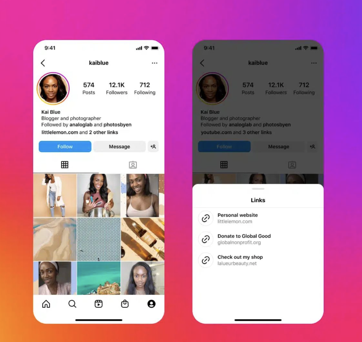 Instagram update