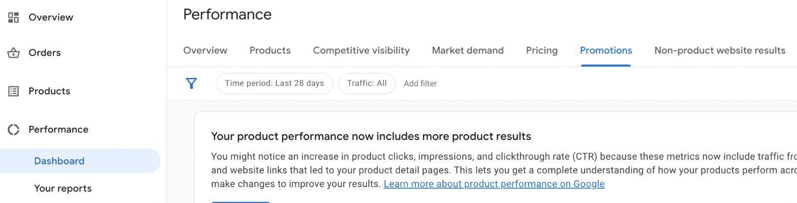 Product performance includes more results