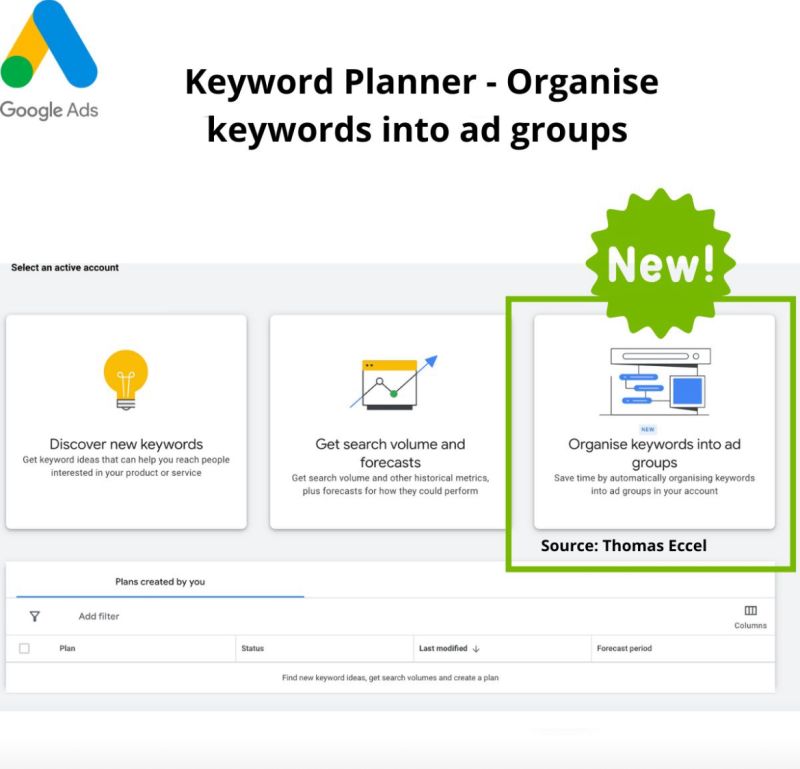 Google’s Enhanced Keyword Planner