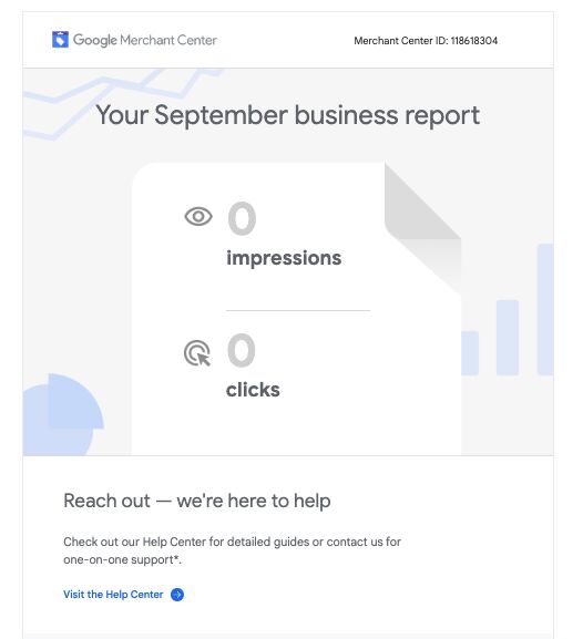 Bug in September Business Report