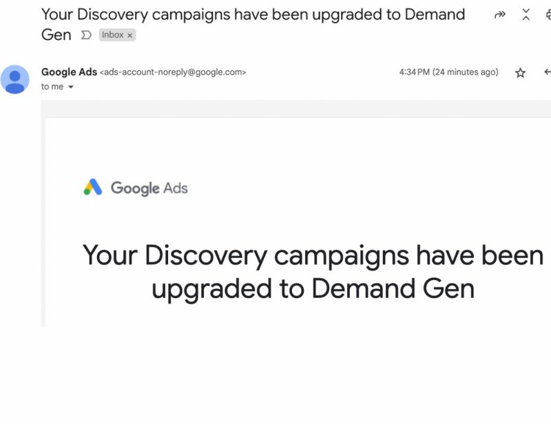 Discovery campaigns was upgraded to demand gen!