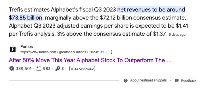 Alphabet 2023 Q3