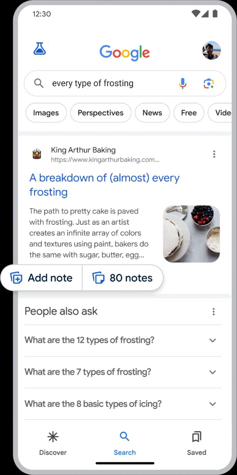 Google is launching notes as a Search Labs feature!