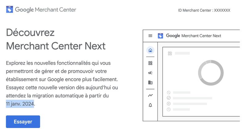 Merchant Center’s  Automated Migration