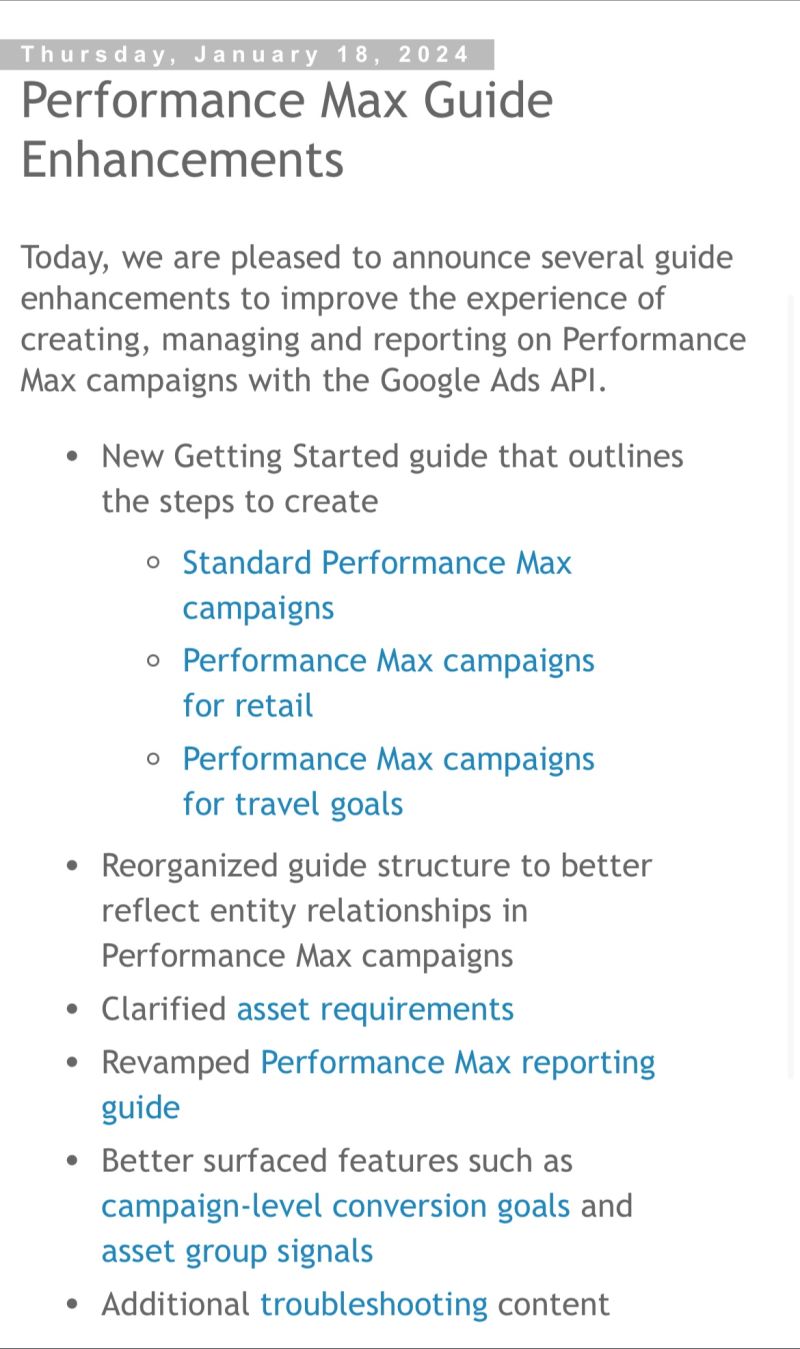 PMax guide enhancements