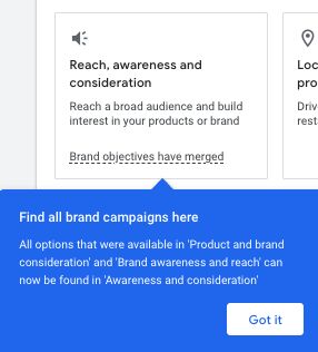 Google Slowly Introducing Reach, Awareness, and Consideration Objectives