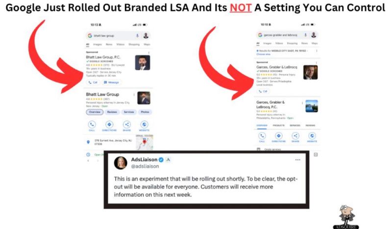 Google’s Final Testing of Branded Local Service Ads