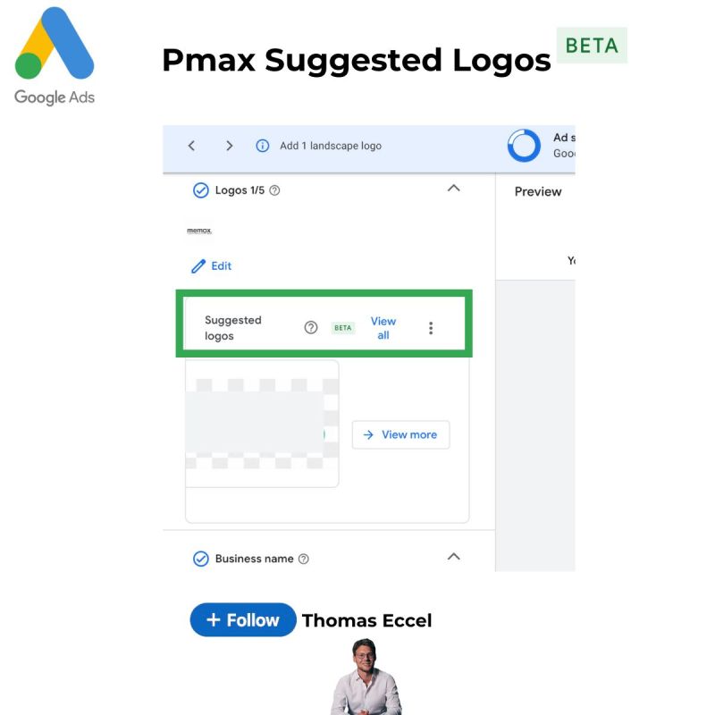 Pmax Suggested logos