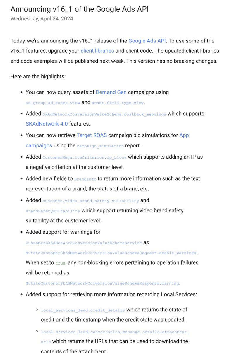 Google Ads API v16_1