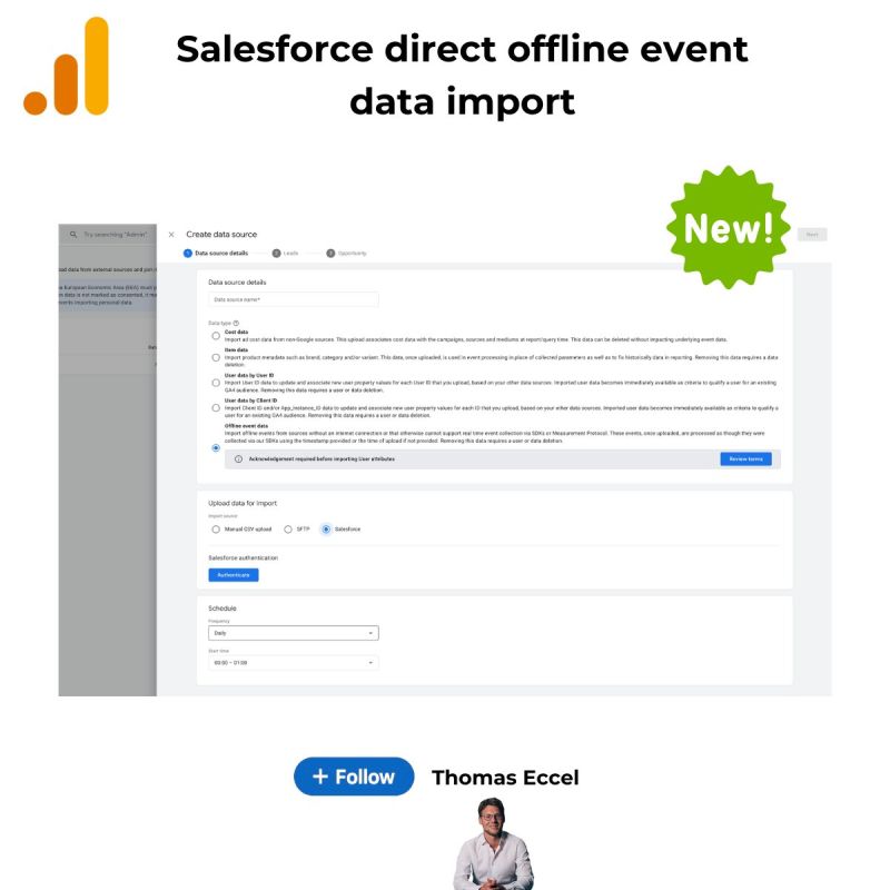 Salesforce direct offline event data import release