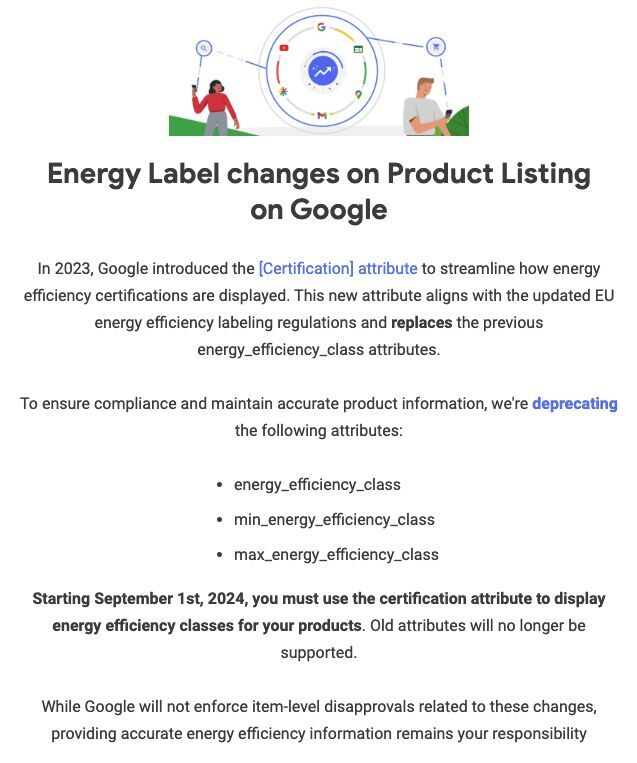 Certification Attribute for Energy Class – Sep 1