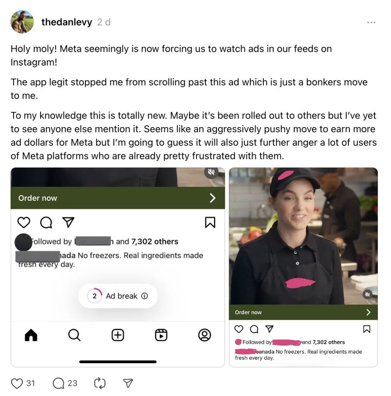 Instagrams unskippable videos