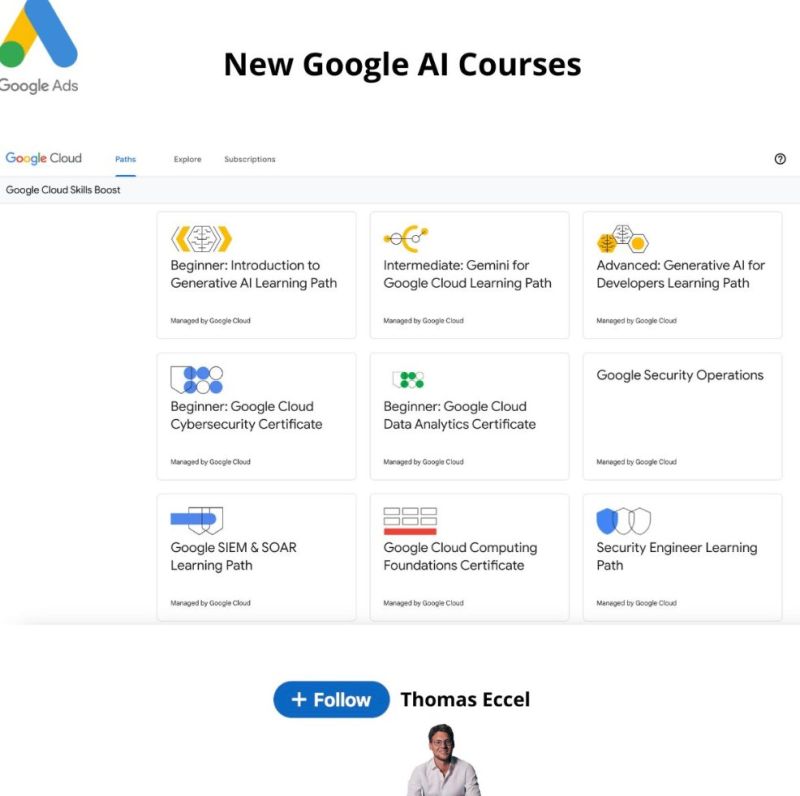 New Google AI Courses