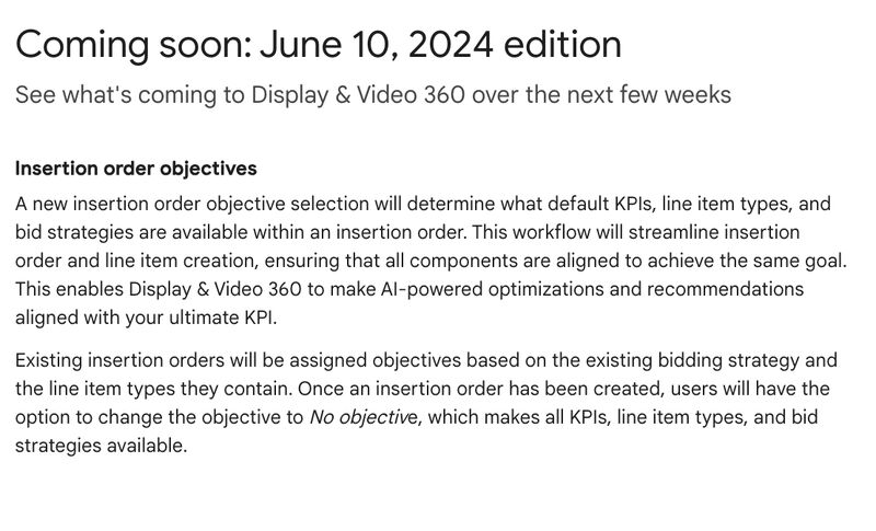 Display & Video 360 update