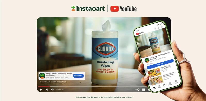 Instacart Makes YouTube Ads Shoppable for CPG Brands