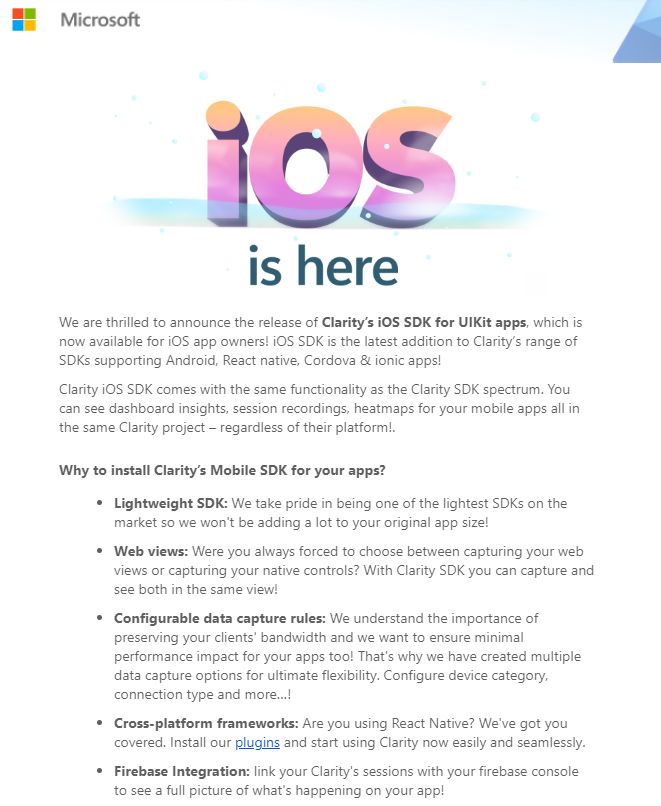 IOS is here