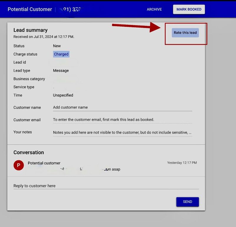 New dashboard automated leads