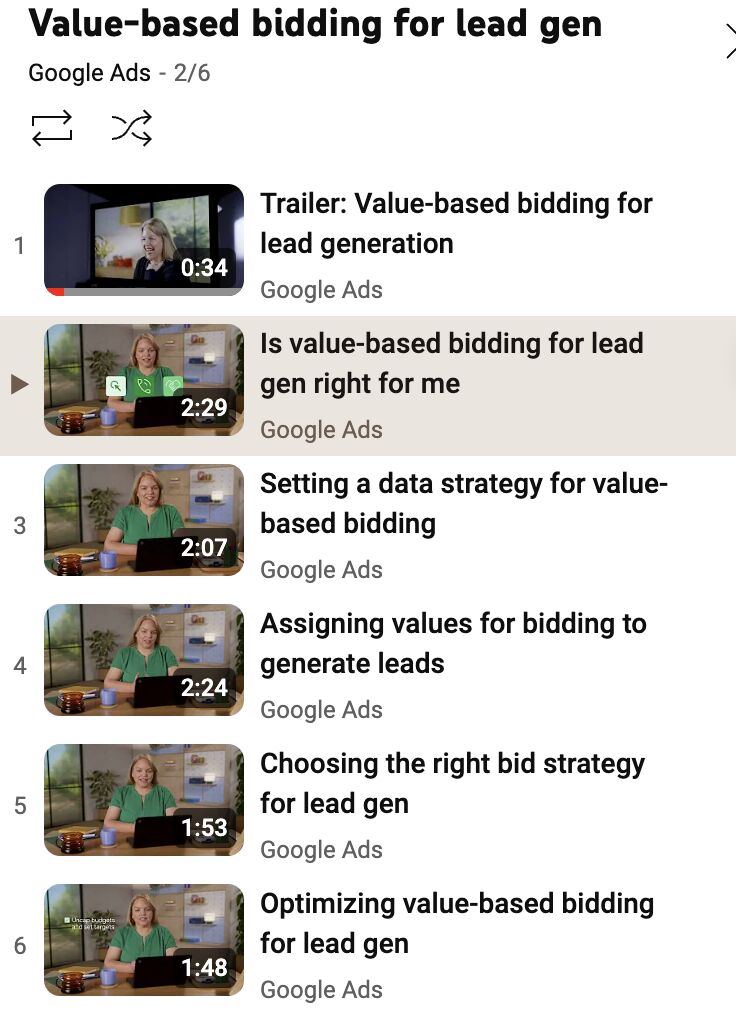 New value-based bidding video