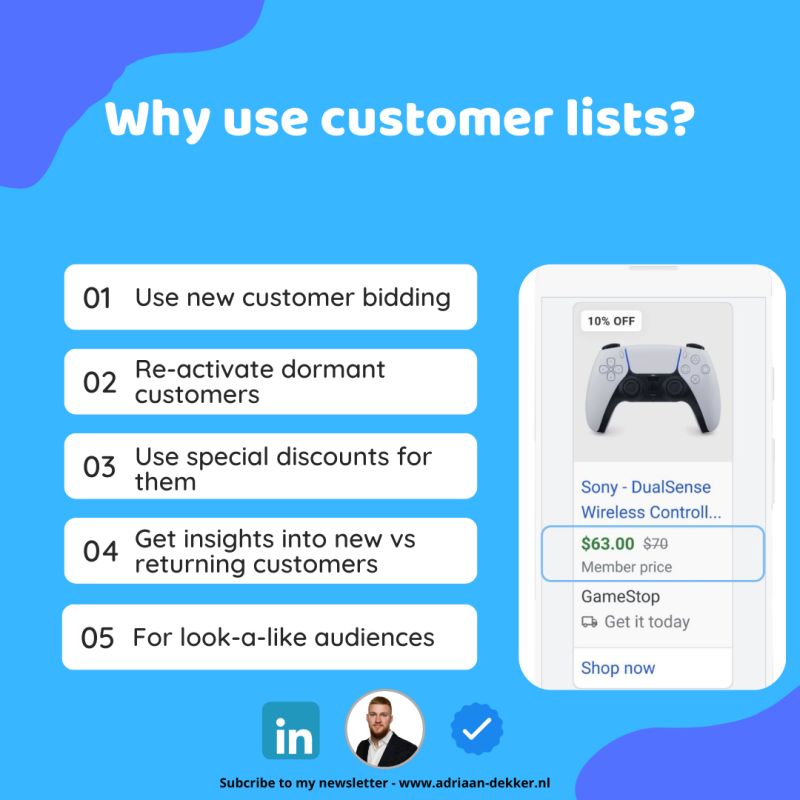 Why use customer lists