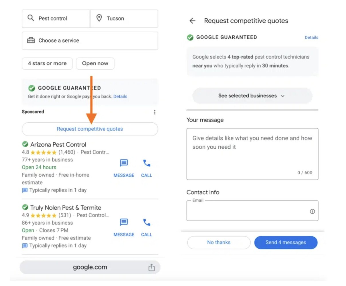 Request Competitive Quotes