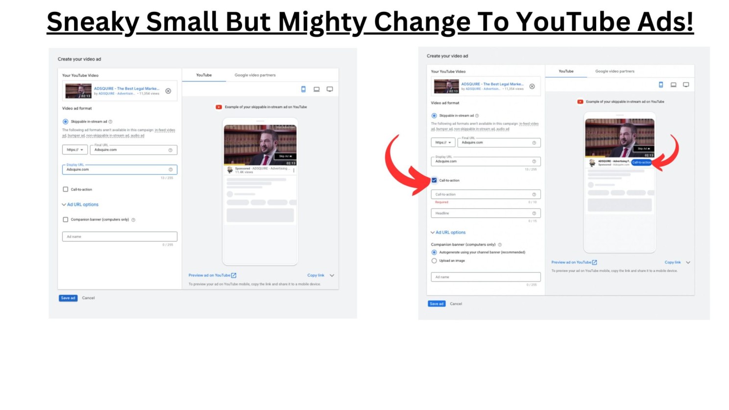 Sneaky change