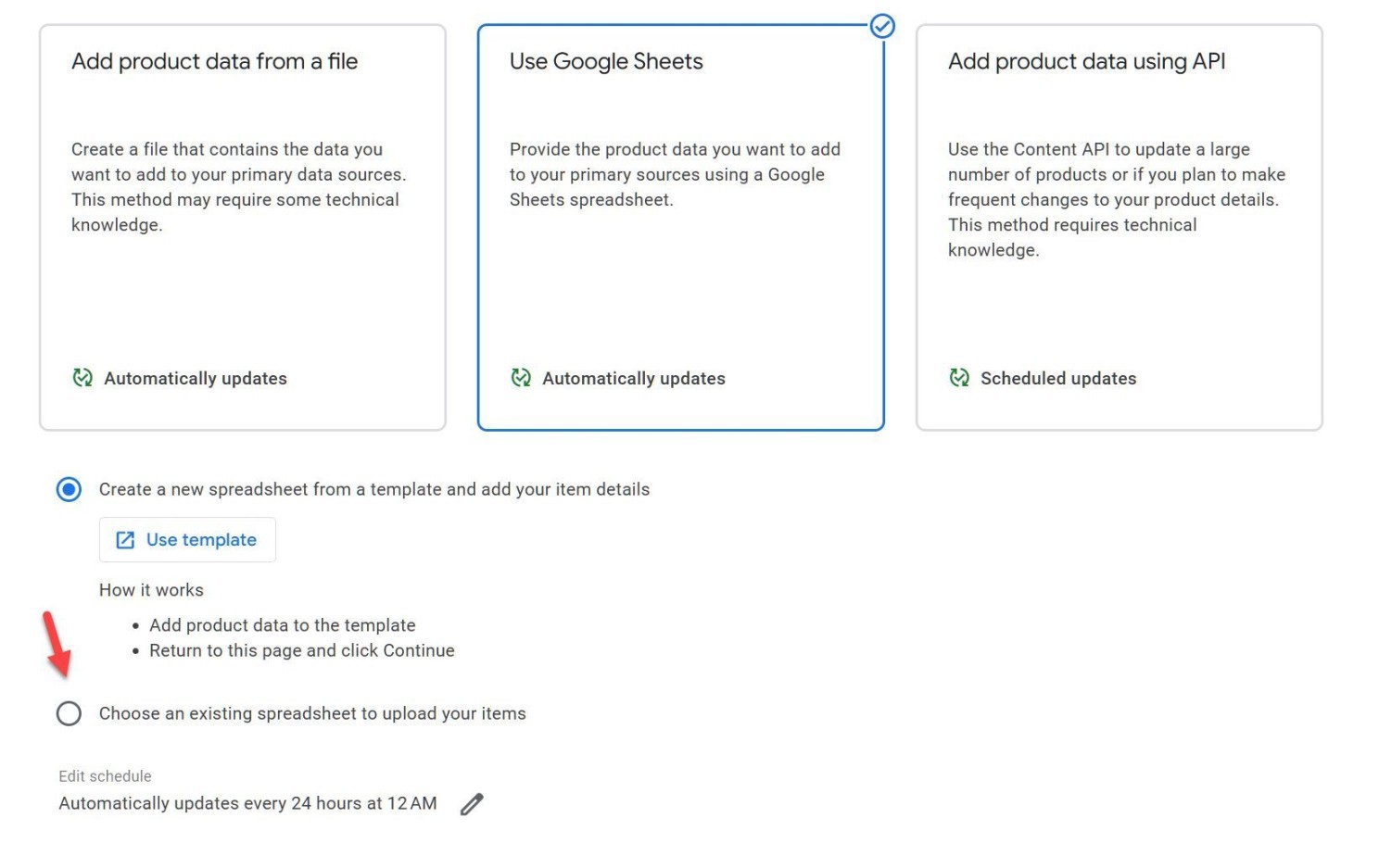 Merchant Center Next x Google Sheets