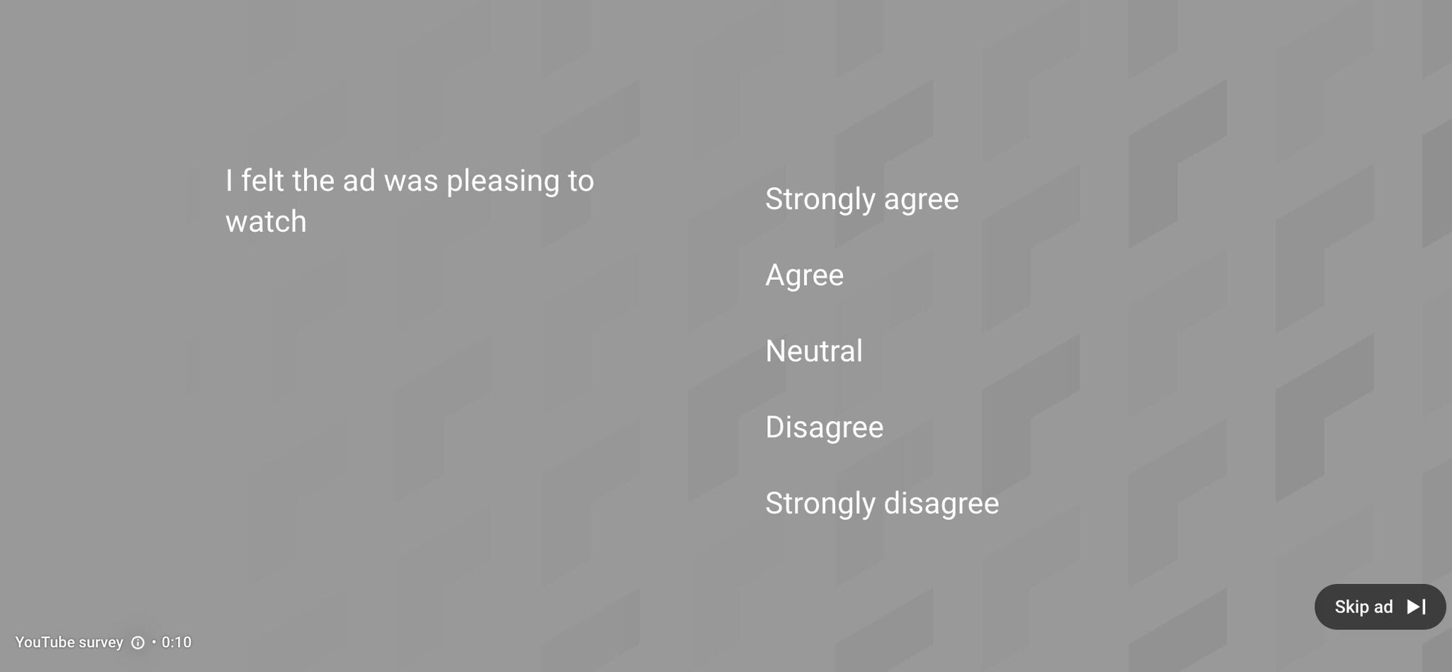 New survey style