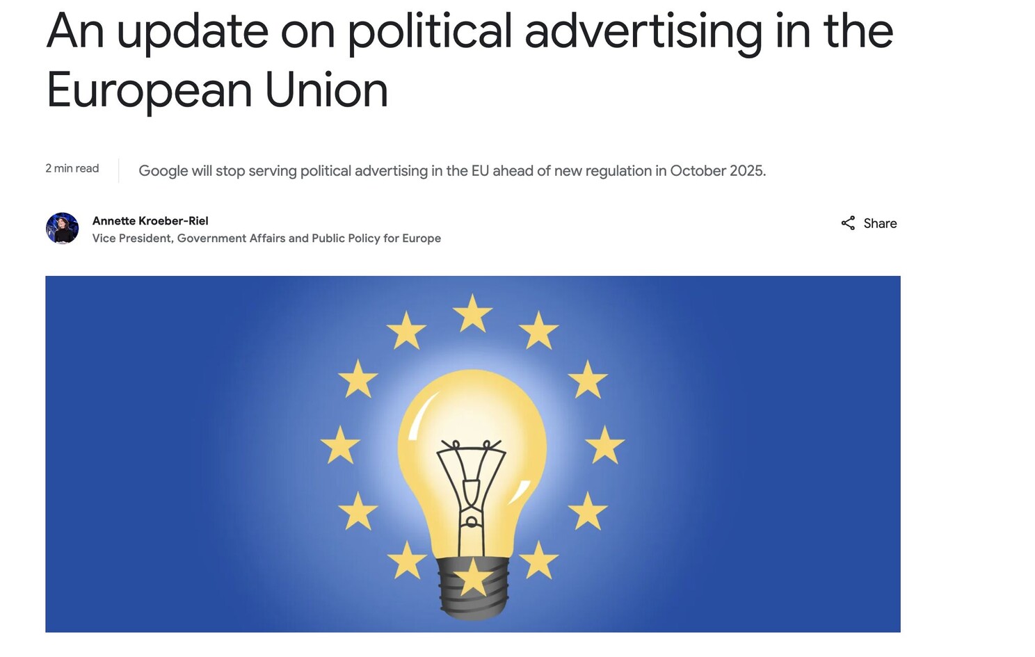 Stop advertising EU