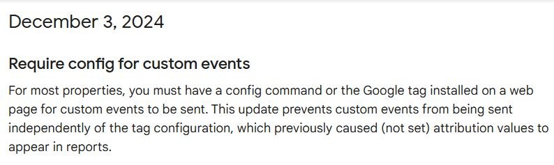 GA4 update