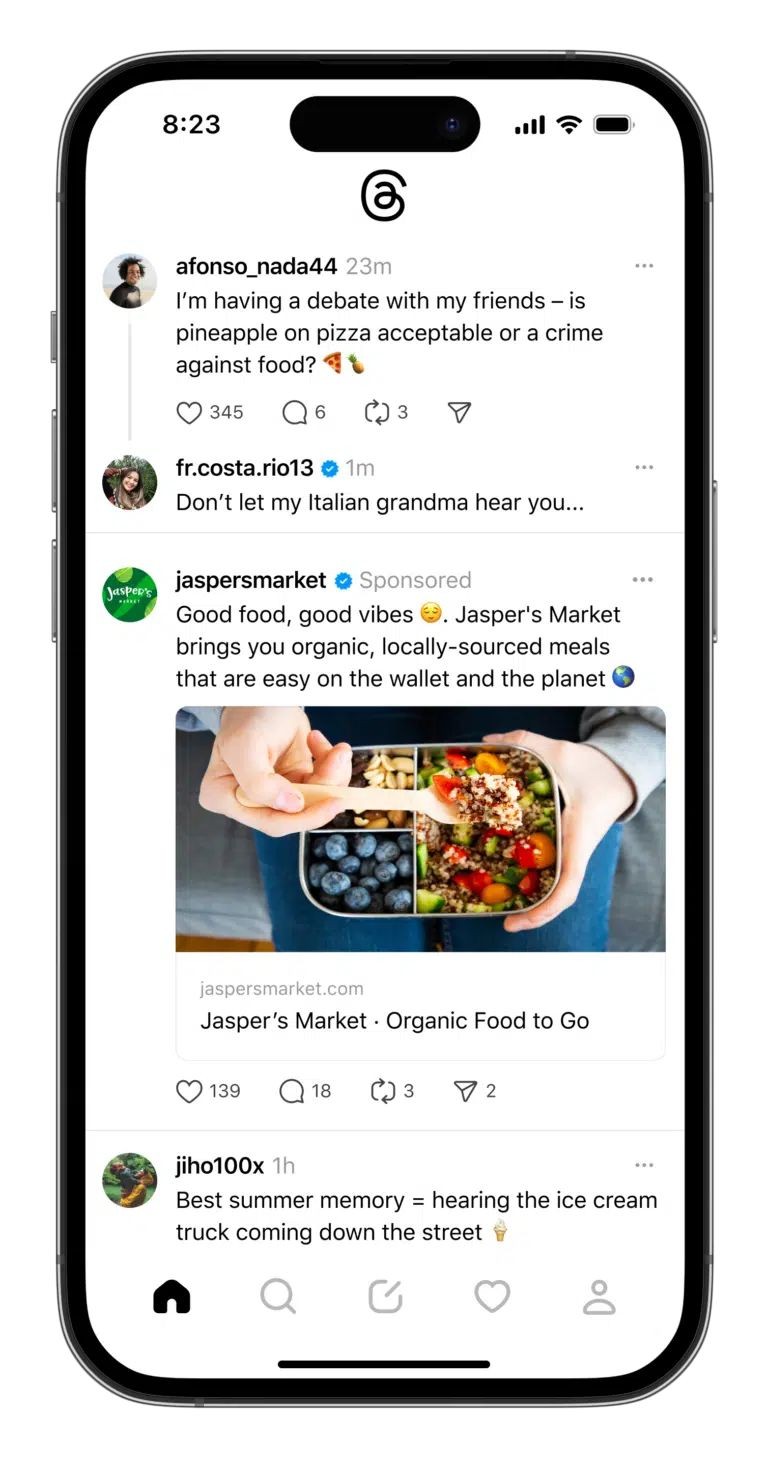Meta launched Ads for Threads