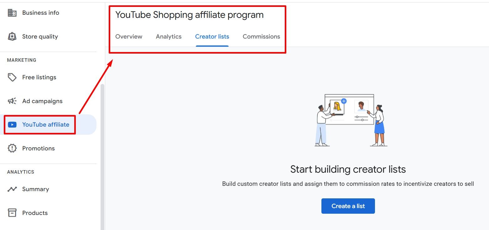 YouTube Shopping Affiliate Program