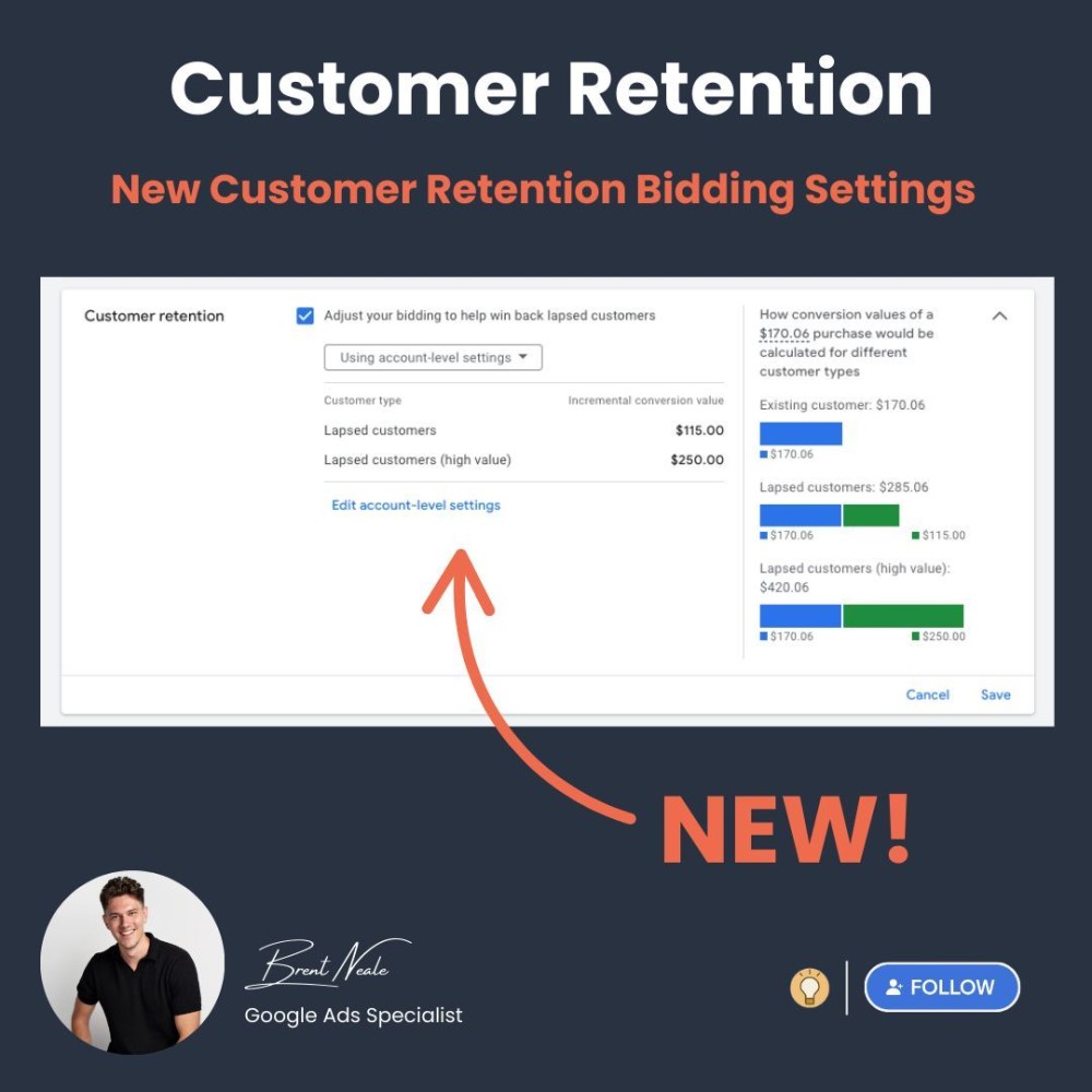 New Customer Bid Setting