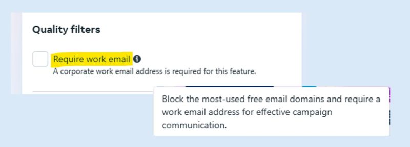 Require work email