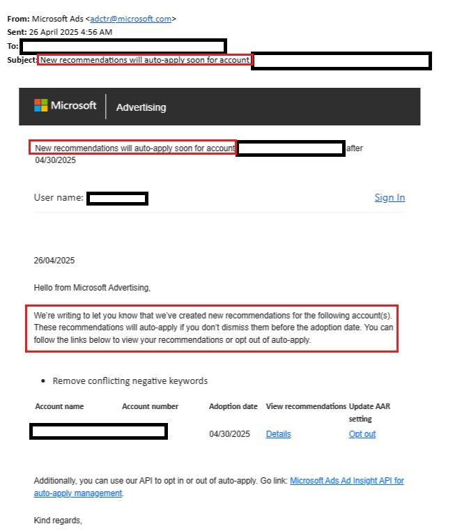 Auto – Apply recommendations