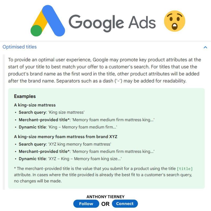 Google can change your titels