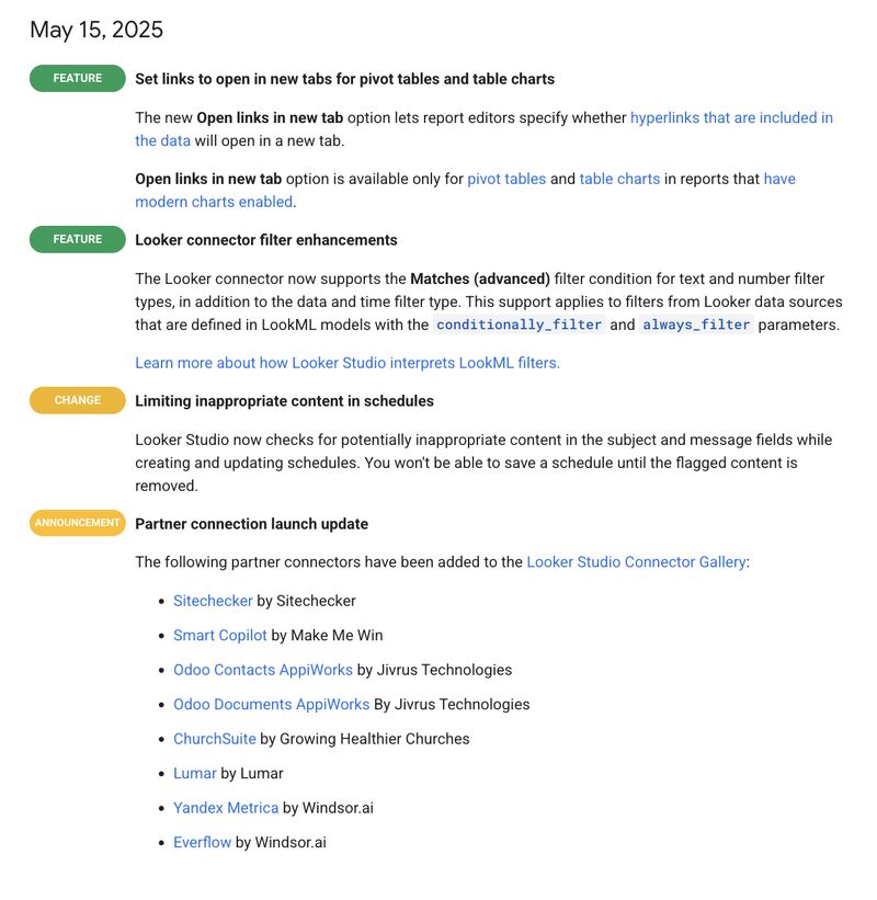 Looker Studio Updates 