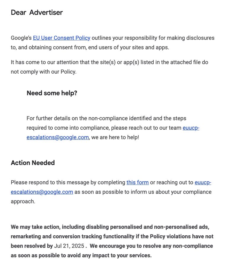No consent = no tracking 🚨