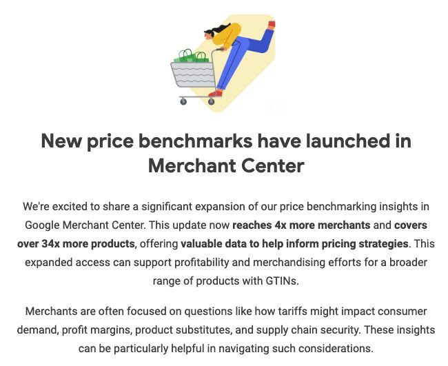 New Prince Benchmarks in Merchant Center