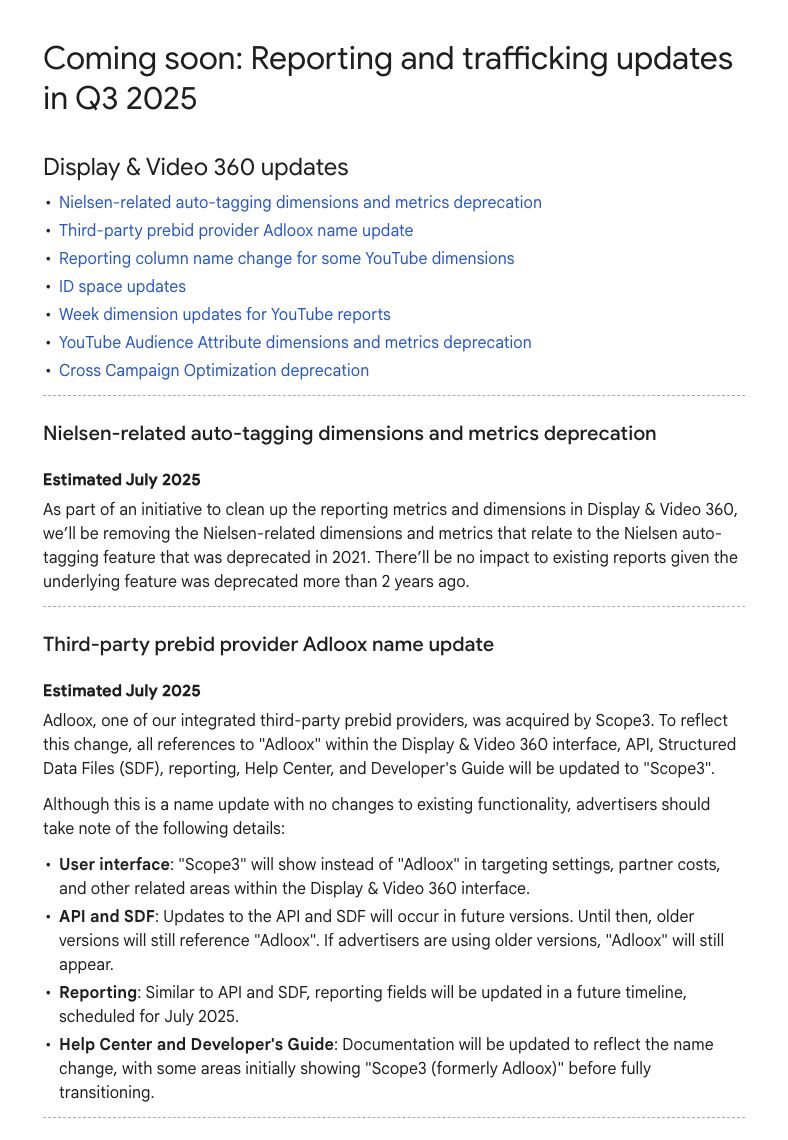 Multiple Google Updates