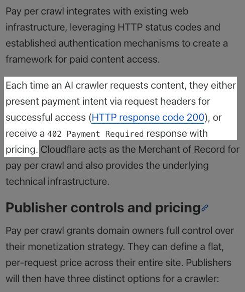 Pay Per Crawl