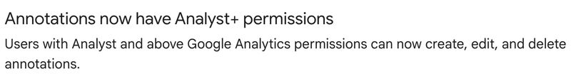 Annotations now have Analyst + Permissions