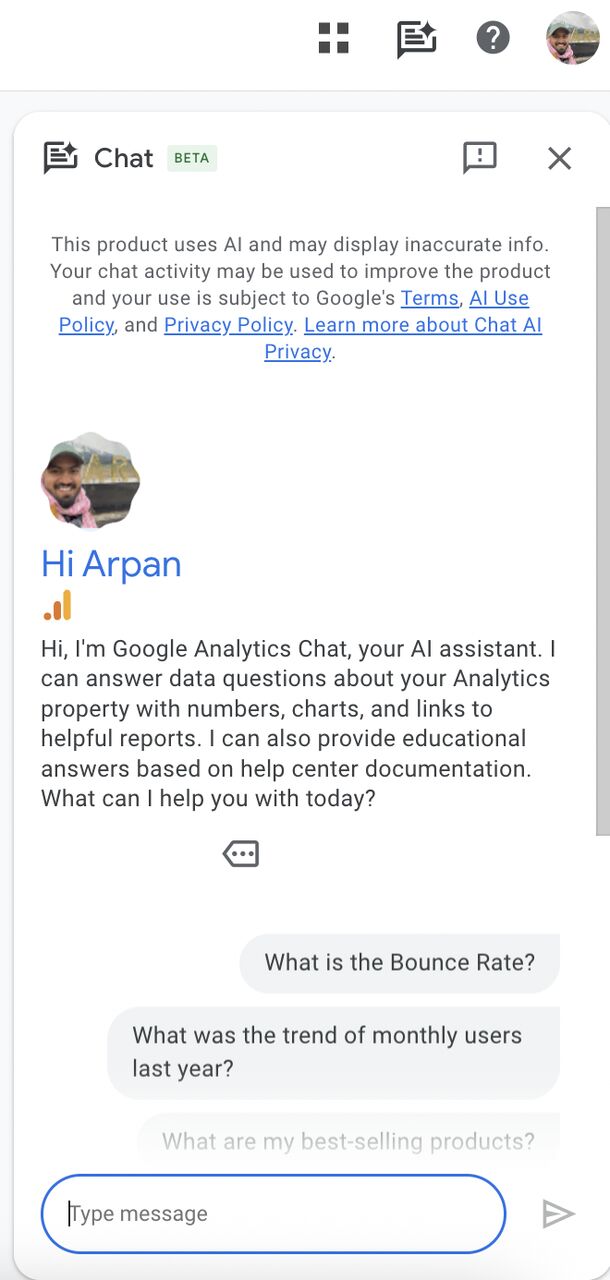 GA4 Chat Bot