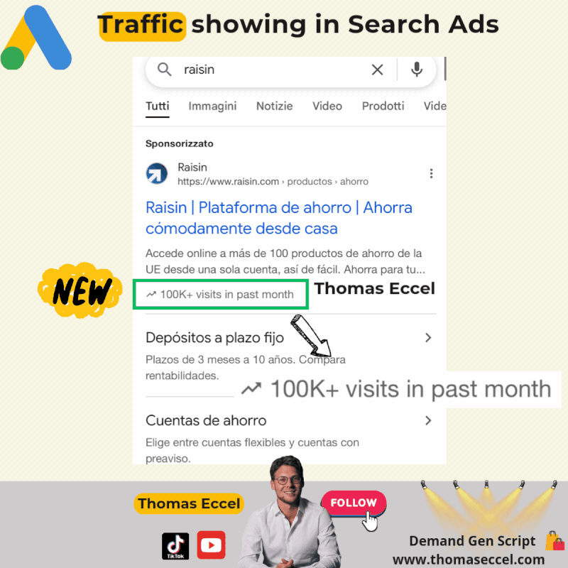 Traffic showing in Search Ads