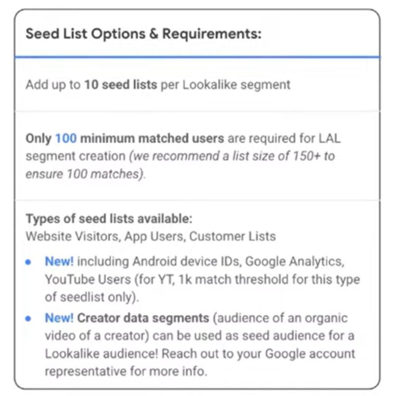 Google Ads Lookalike Segments