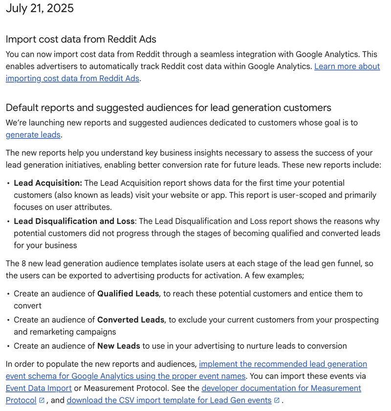Import cost data from Reddit Ads