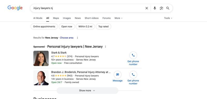 Badges for Local Service Ads are removed